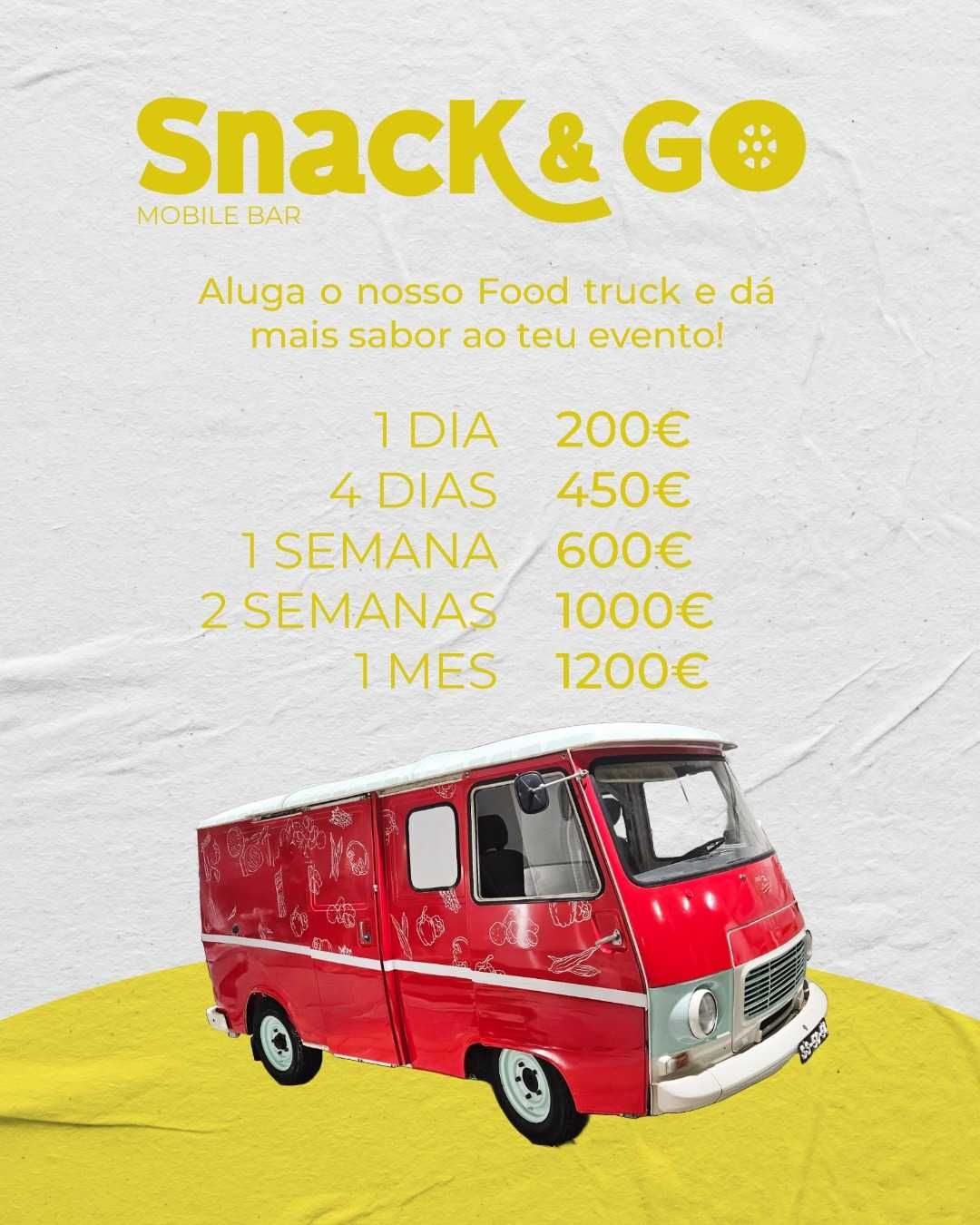 Aluguer de carrinhas de comida e bebida para eventos
