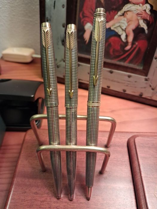 Caneta  Parker 75 prata