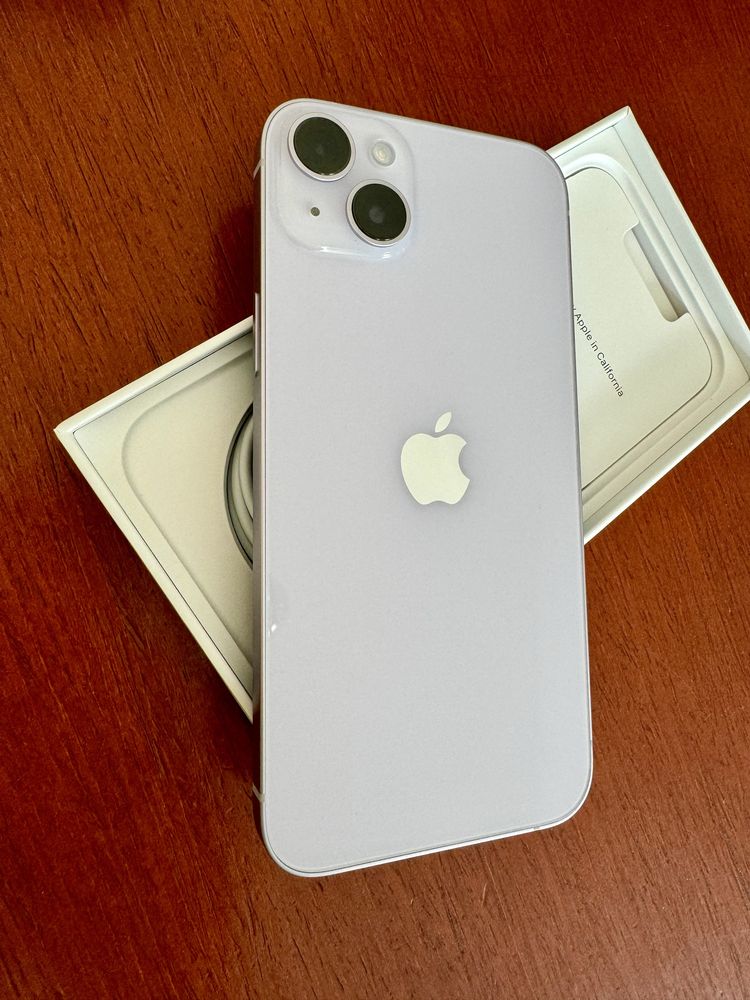 iPhone 14 plus, purpura, 128gb, gwarancja, 100% bateria