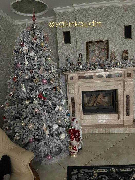 Віденська засніжена.Лита ялиночка.Литая елка заснеженная.Штучна ялинка