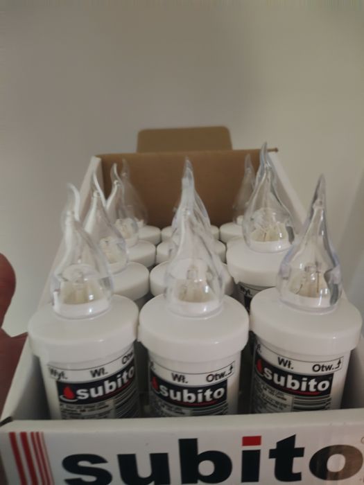 Wkłady LED znicz z bateriami