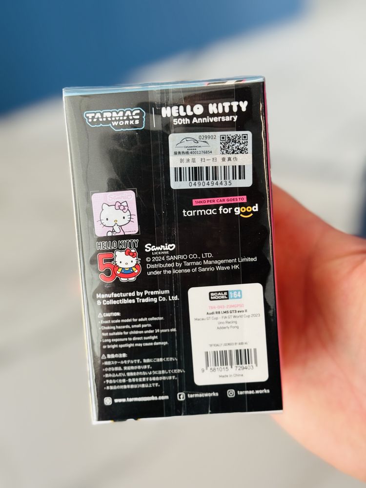 Hello Kitty x Tarmac Works Audi R8 LMS Evo II Macau Grand Prix Race V.