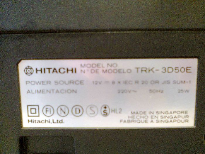 Radiomagnetofon HITACHI TRK-3D50E