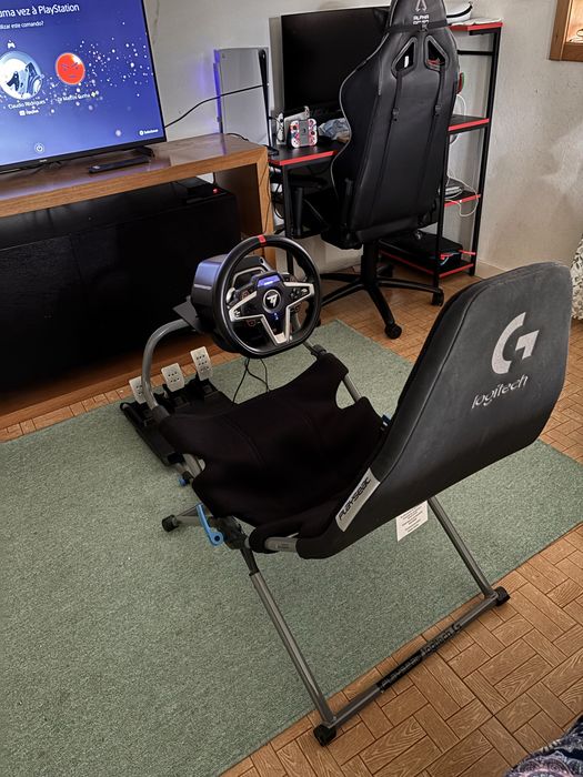 Thrustmaster T248 + Cadeira Playseat Logitech Challenge X - Bom estado