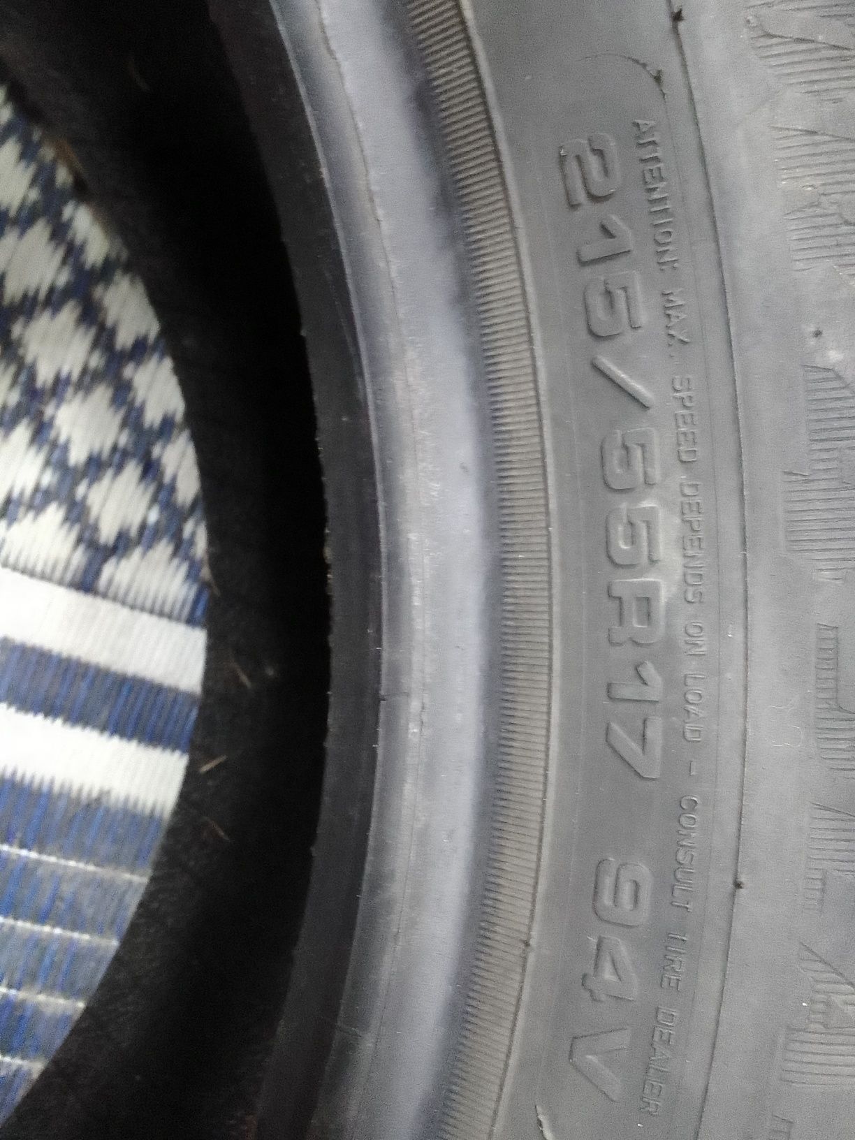 Opona wielosezonowa 215/55r17 GOODYEAR 2019r 6.5mm