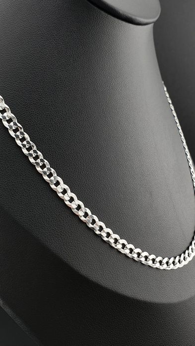 Łańcuszek srebrny pr.925 DŁUGI 65cm/4mm/9g pancerka