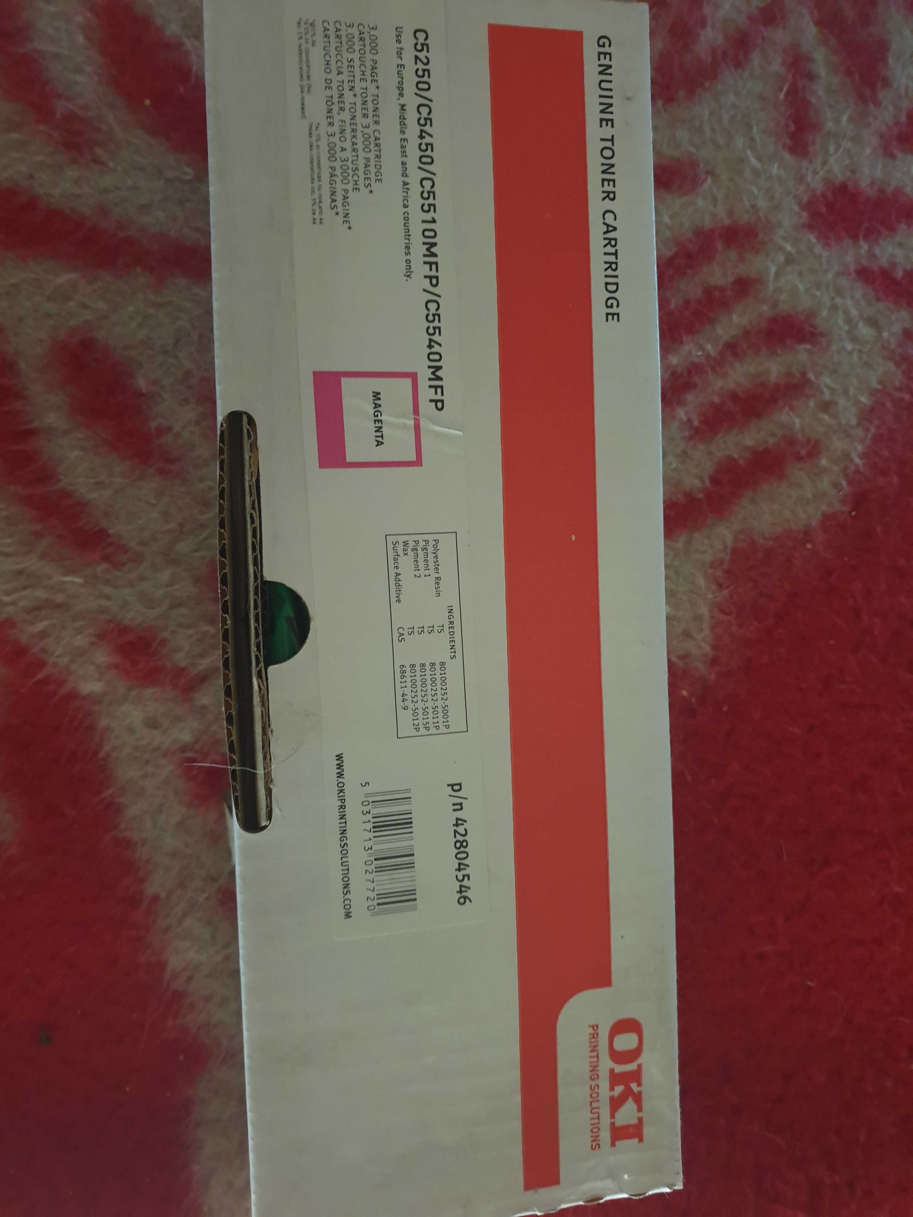 OKI LASER TONERS NOVOS C5250,C5450,C5510,C5540