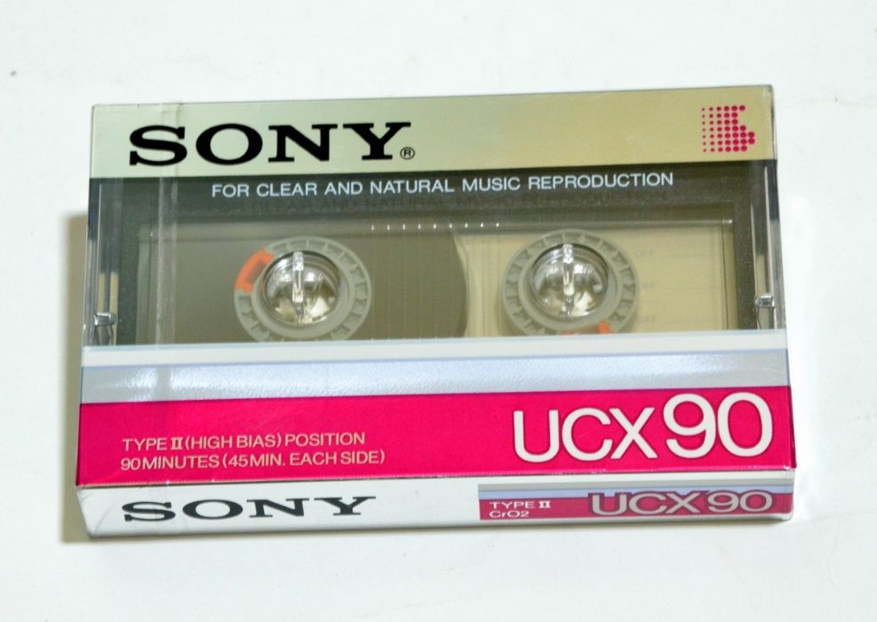 Аудио кассета Sony UCX 90 Япония хром 1985 LNX BHF JHF SHF 78 касета