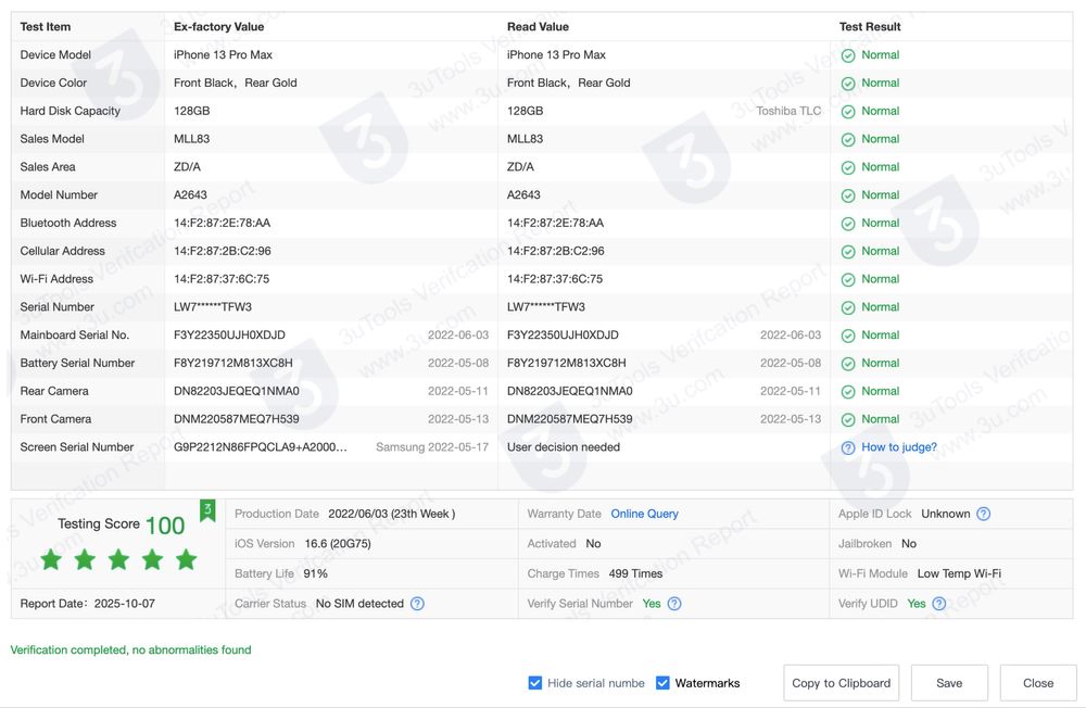iPhone 13 Pro Max 128 GB – blokada iCloud, stan jak nowy