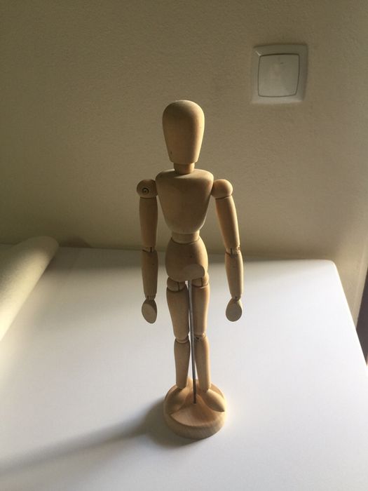 Boneco madeira articulável para desenho