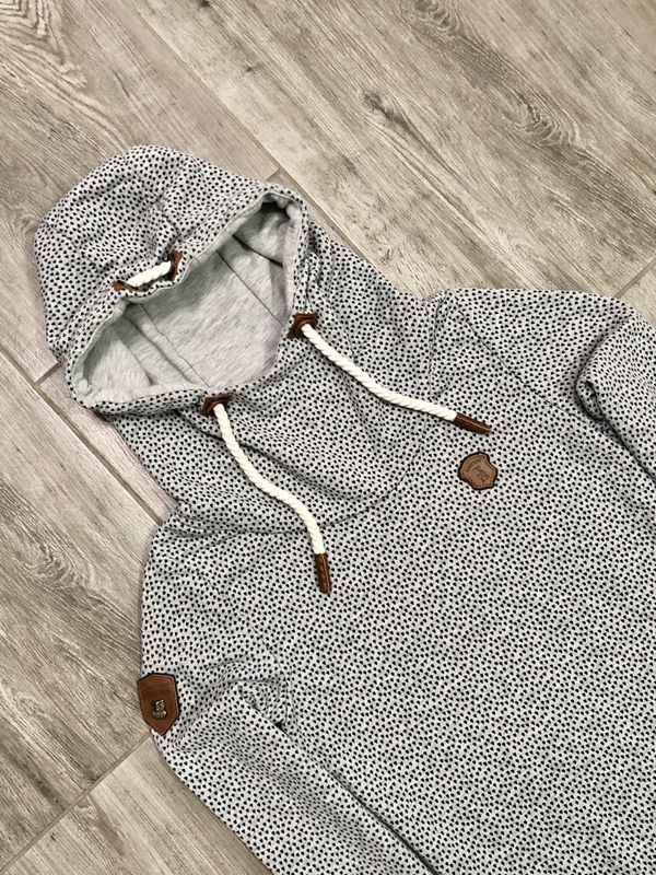 Naketano Bluza Damska z Kapturem w Serduszka r. M