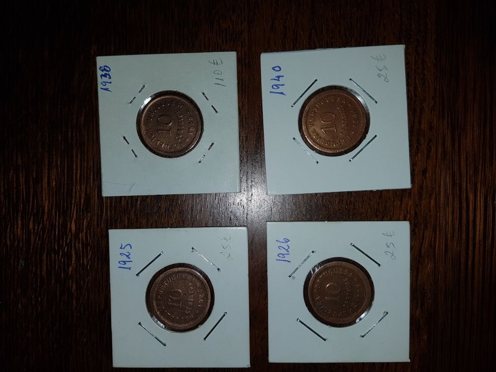 Moedas 10 centavos da republica portuguesa