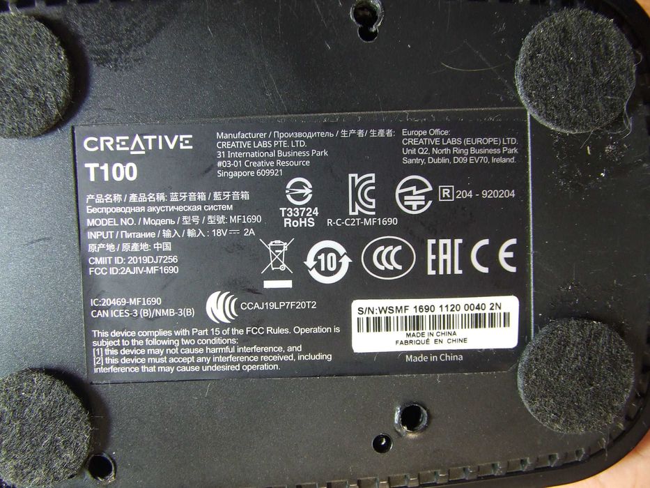 Głośniki Creative T 100 bluetootch z pilotem