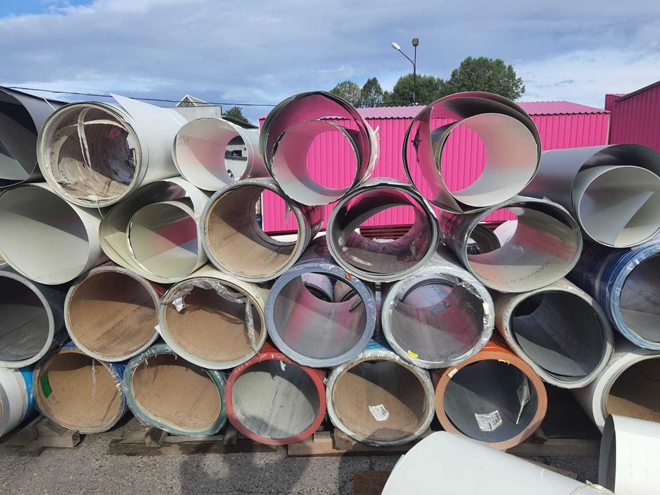 Blacha  płaska  tania w kręgu, tniemy na mniejsze arkusze