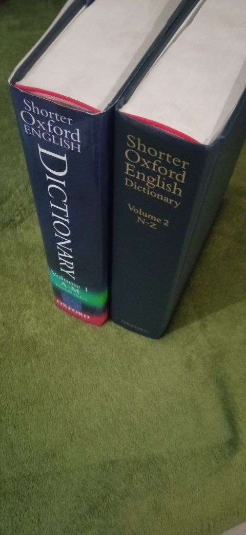 Shorter Oxford English dictionary (2 volumes) - fifth edition