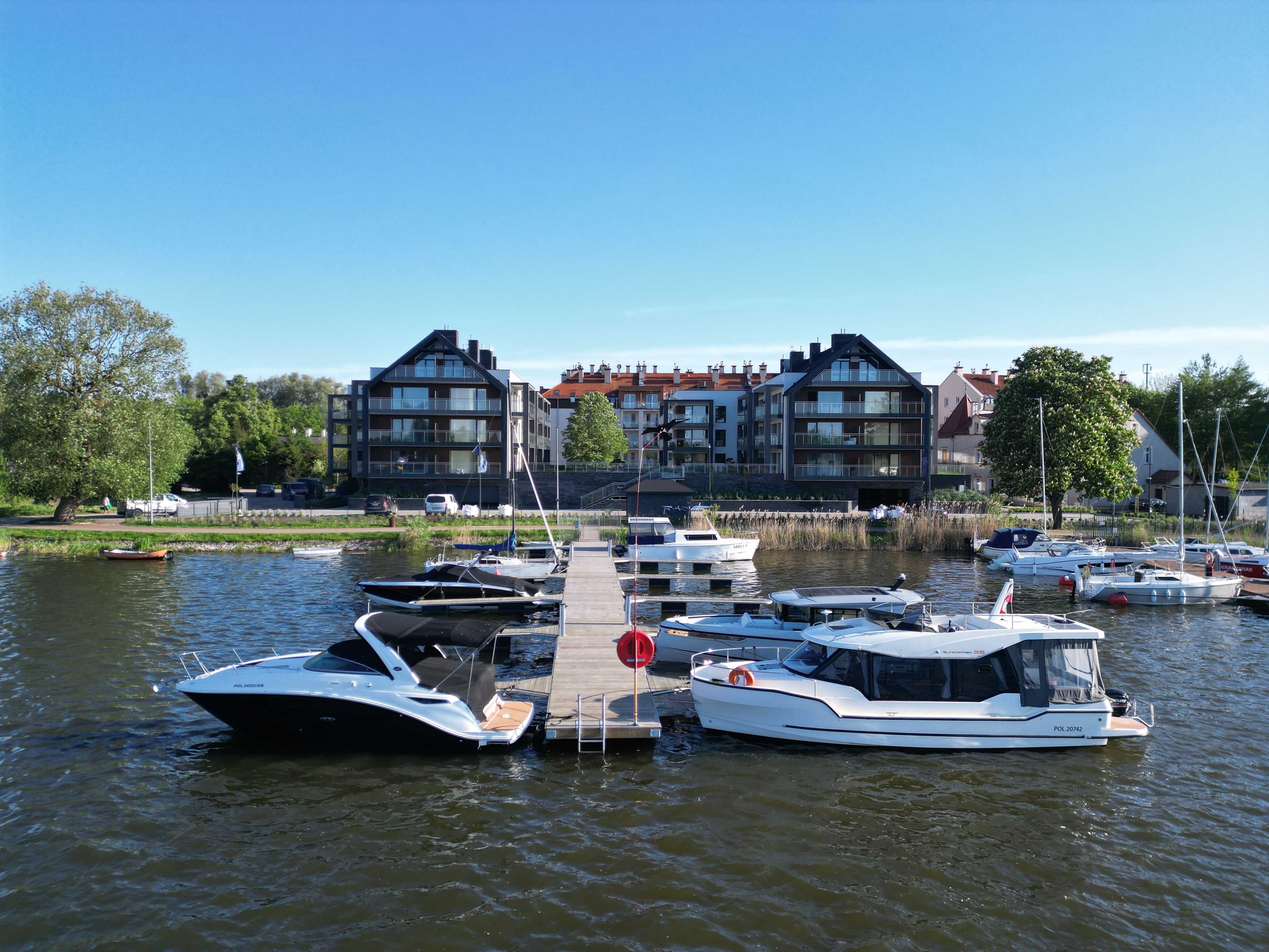 Marina Ostróda II-najlepszy widok na jezioro w Ostródzie, garaż, klima