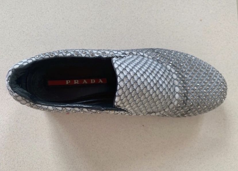 Tenisówki Prada jasne