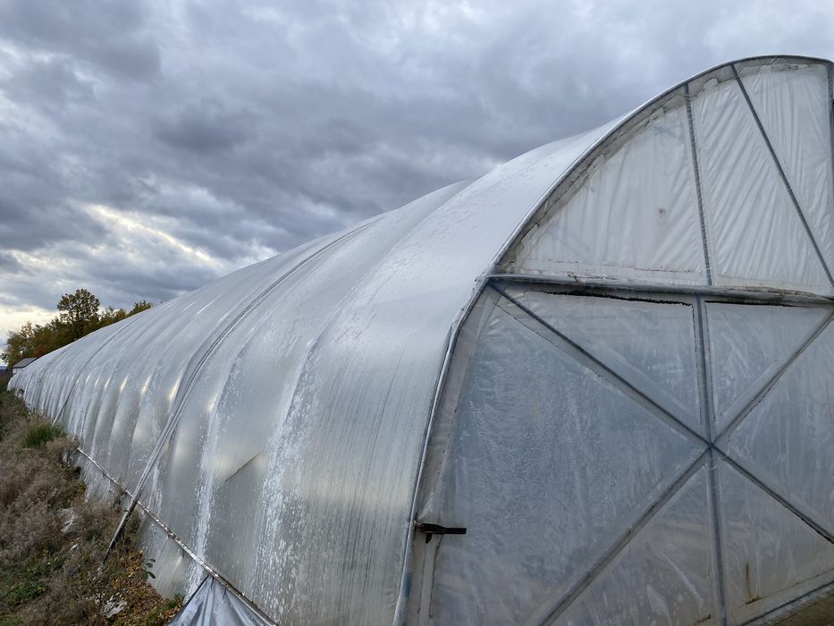 Tunele foliowe 2 sztuki wraz z wyposazeniem centralne nawadnianie.