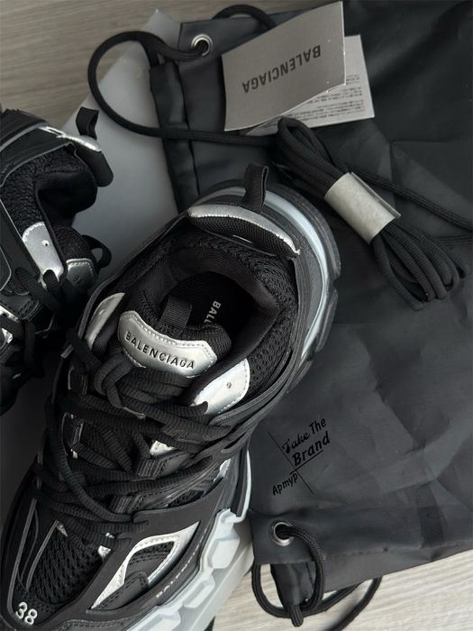 36/45р Balenciaga Track Black Silver 1:1 Original