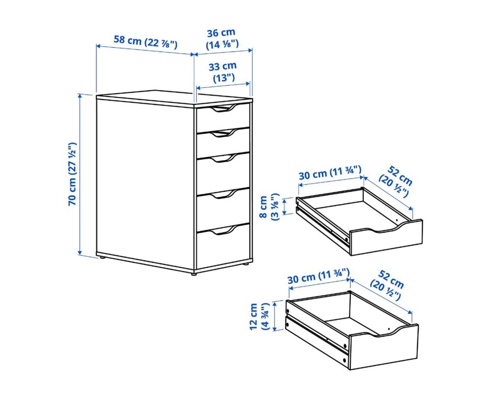 Kontenerek Ikea Alex