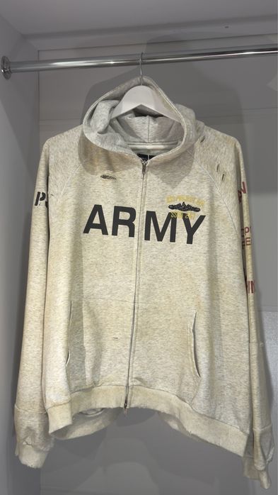 Зіп худі Grailz Project G/r ARMY сіра зіпка худі