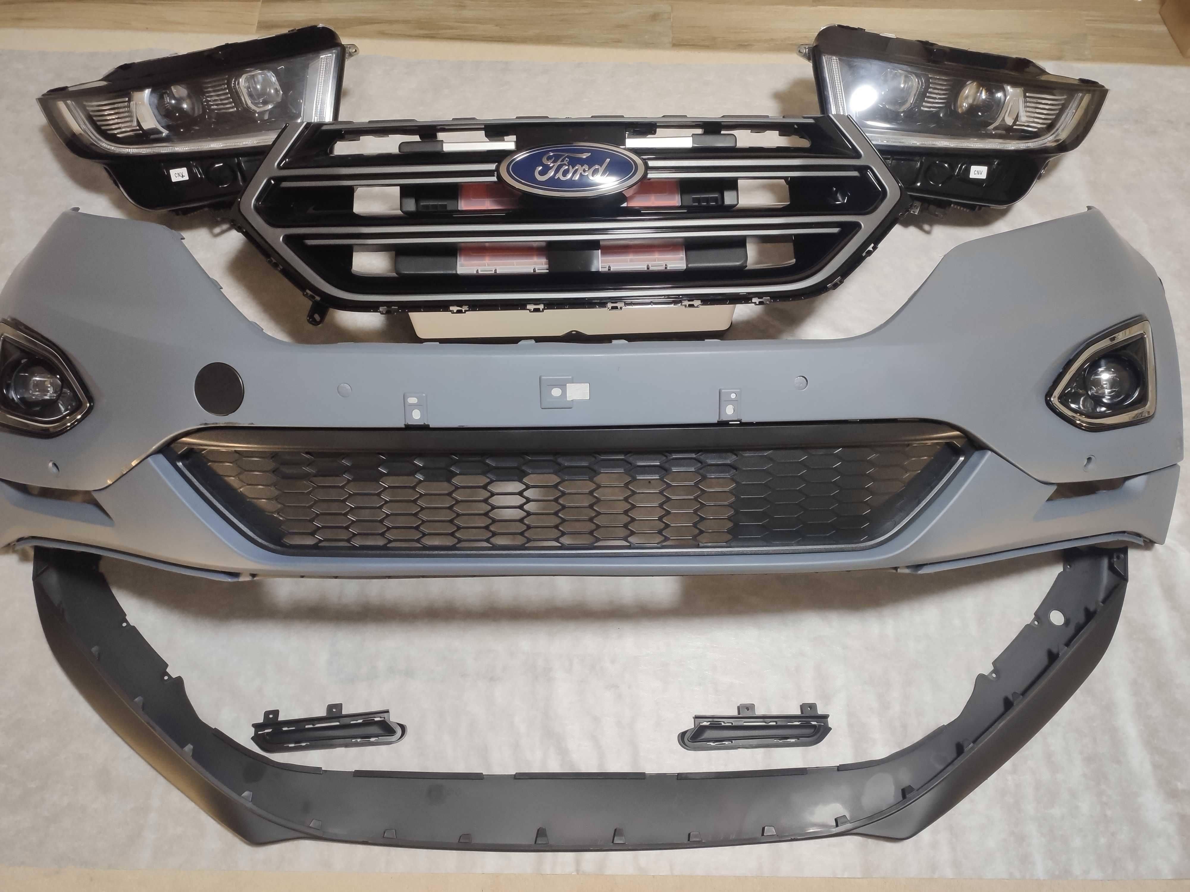 Бампер передний Ford Edge Sport в сборе + фары Full Led
