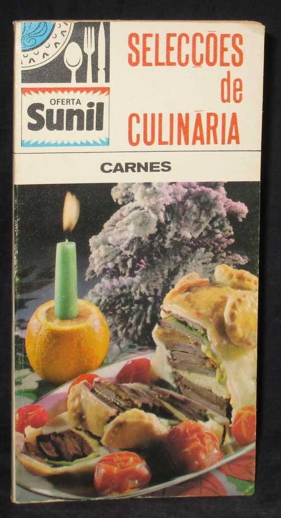 Livro Selecções de Culinária Carnes Sunil 1ª edição 1969
