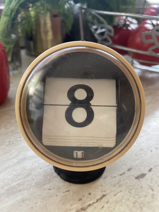 kalendarz datownik klepkowy na biurko PRL unikat bakelit