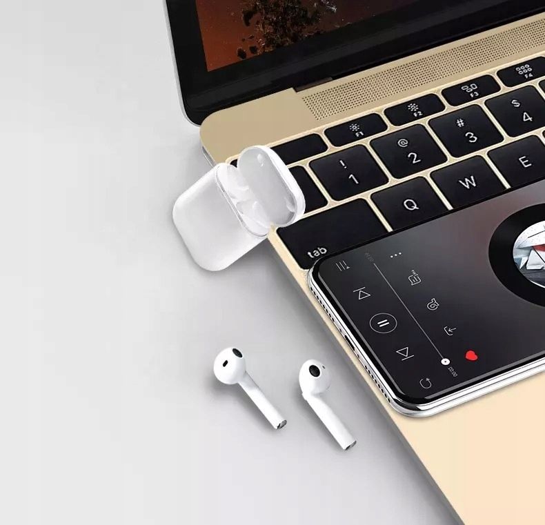 Słuchawki Bezprzewodowe I12 Powerbank Android Ios