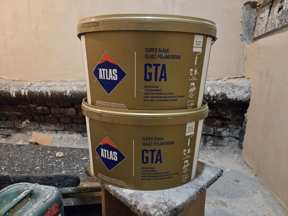 Gładź biała polimerowa atlas gta 50 kg