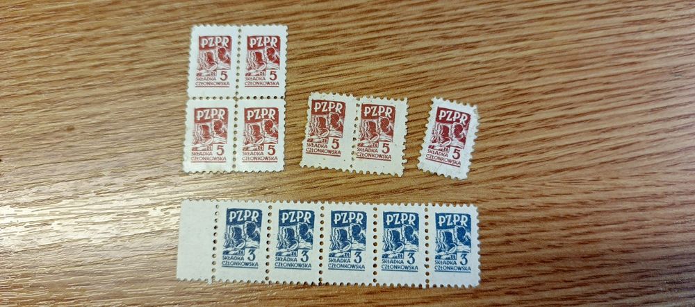 PZPR znaczki składka członkowska
