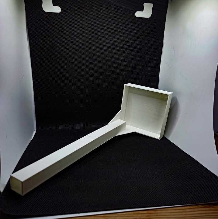 Karmnik dla krewetek - Komin 8x8x25 cm-Czarny/Biały - [WYSYŁKA]