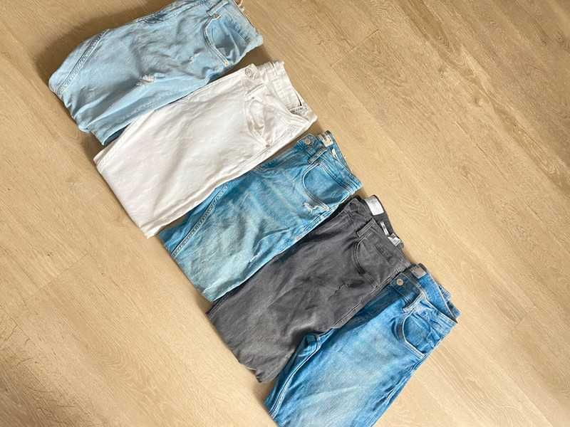 Zestaw spodni męskich 40/42 jeansy lato