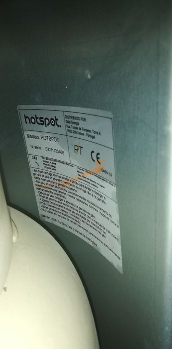 Hotspot/aquecedor gas com garrafa