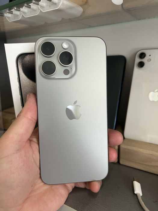  iPhone 15 Pro Max 256gb Natural Titanium Neverlock Ідеальний стан