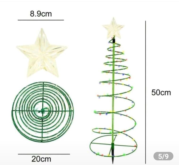 Lampka choinka led 50 cm na zewnątrz