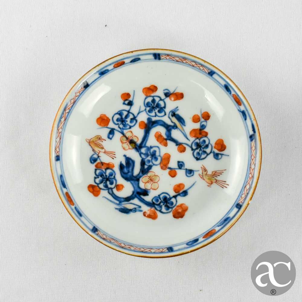 Par de pequenos Pratos porcelana da China, Imari, período Kangxi