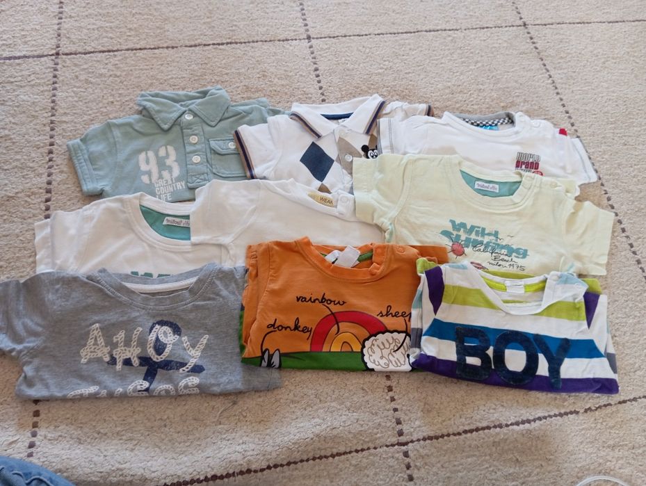 Lote de Roupas de Menino (Tamanho 3-6 meses) - Total 52 peças