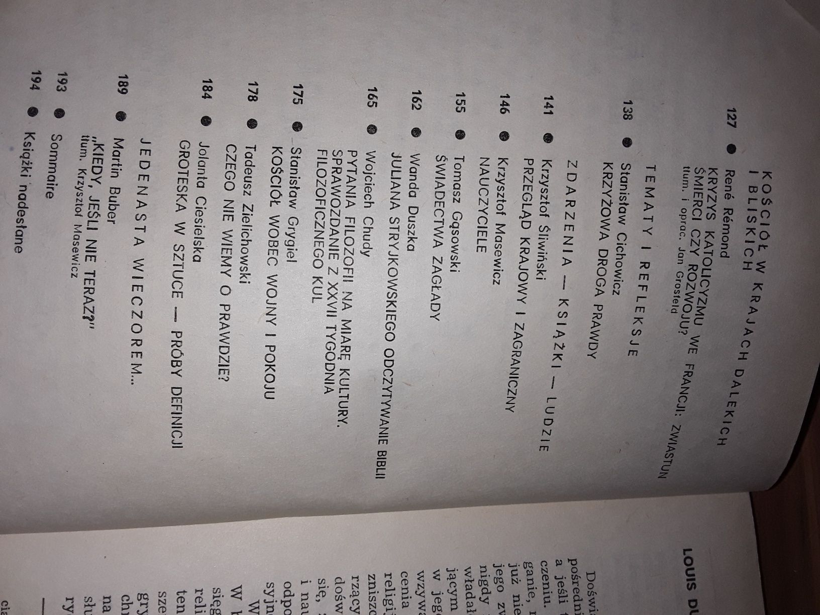 Znak miesięcznik 1986 Krasiński Żydzi