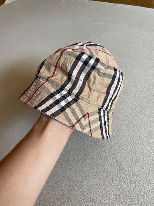 Вінтажна двостороння панама Burberry / Burberrys клітинка