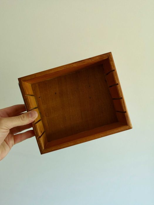 Caixa de arquivo em madeira - para organizar; vintage industrial