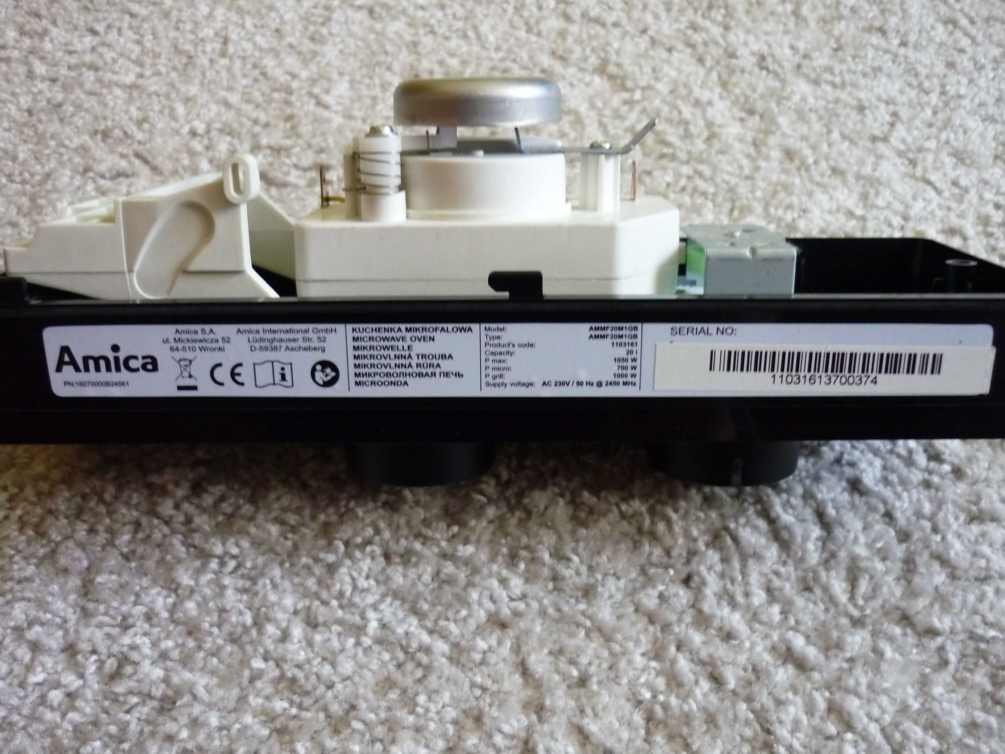 Kuchenka Mikrofalowa. Timer-  WLD35-1/S WLD35-2/S Amica AMGF20M1GB