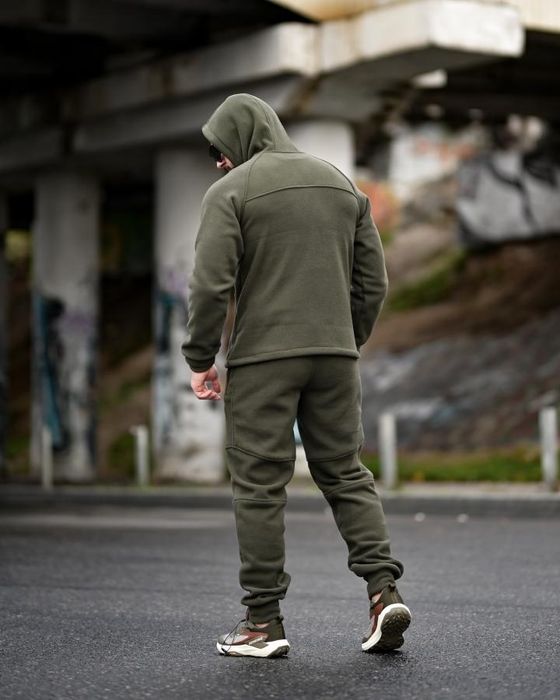 Флісовий костюм 5.11 олива кофта та штани олива комплект на зиму