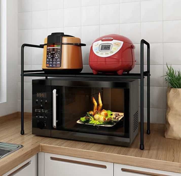 Organizer Regulowana Półka Regał Pod Zlewozmywak 1 Poziom Czarny