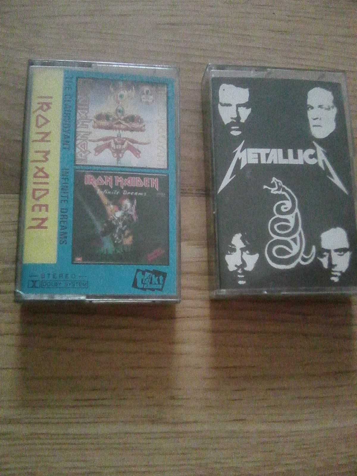 Metallica Black album Iron Maiden Infinte Dreams kasety