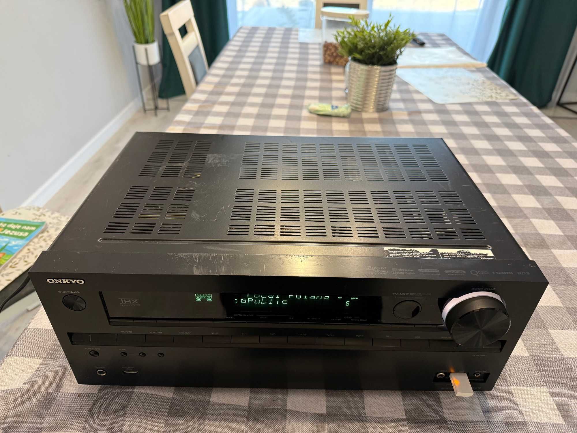 Onkyo TX-NR609 DSP bez wady DZKB4 rok gwarancji