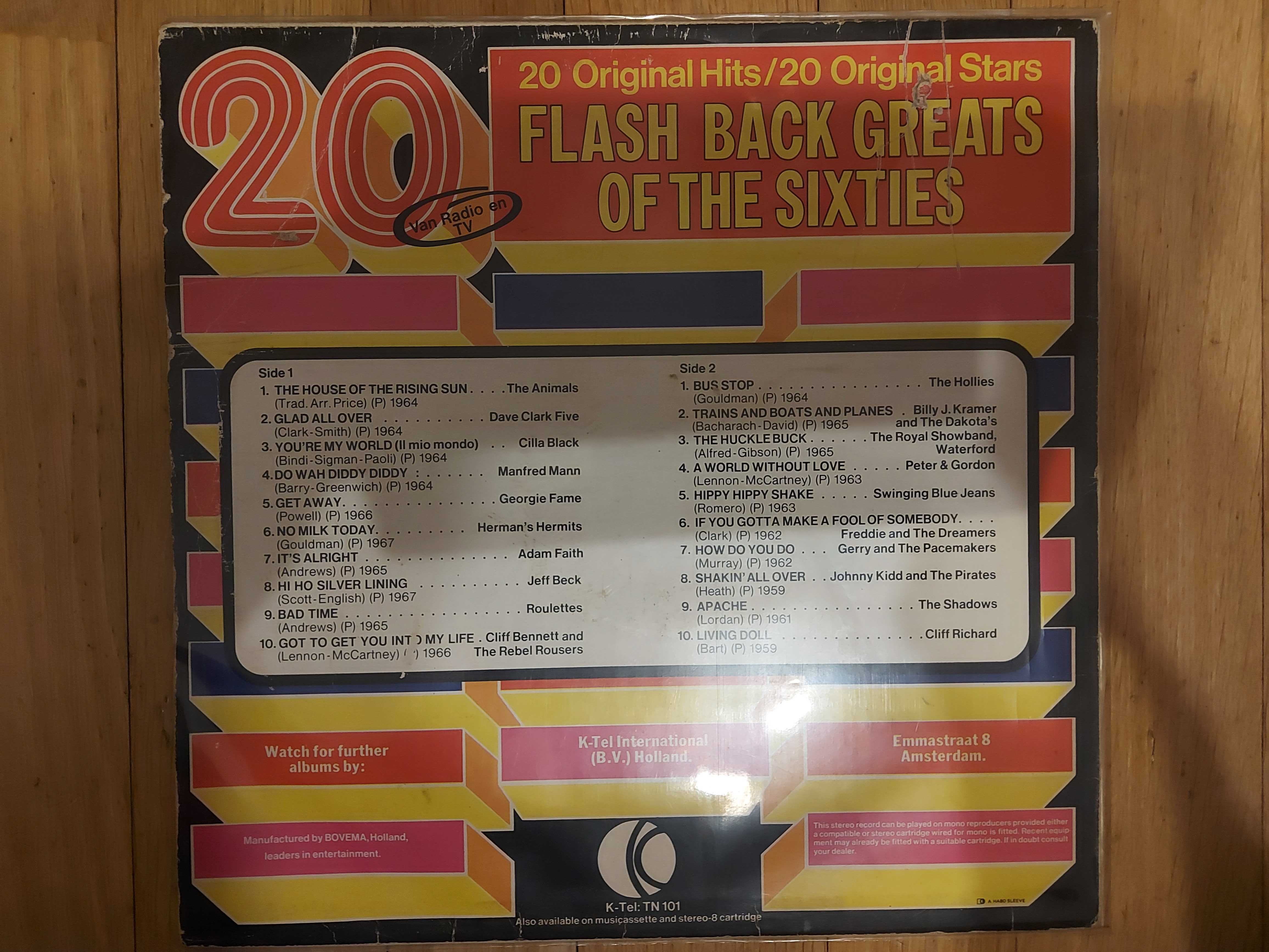 Składanka 20 Flash Back Greats Of The Sixties  1974  NL (VG+/EX-)