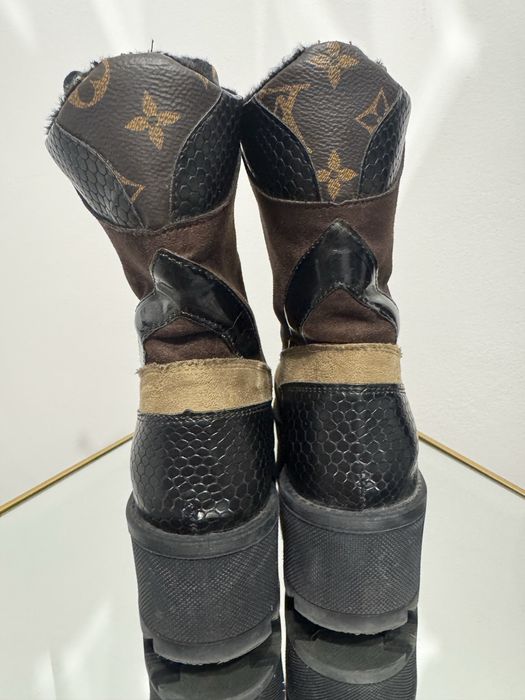 Botki trapery w stylu Louis Vuitton