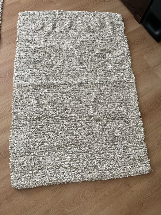 Conjunto de 2 tapetes bege macios — estilo moderno e aconchegante