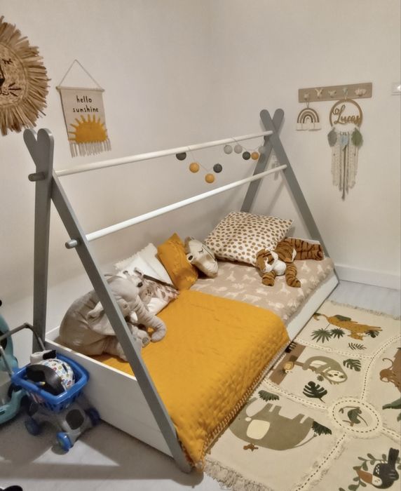 Cama Tipi criança com estrado